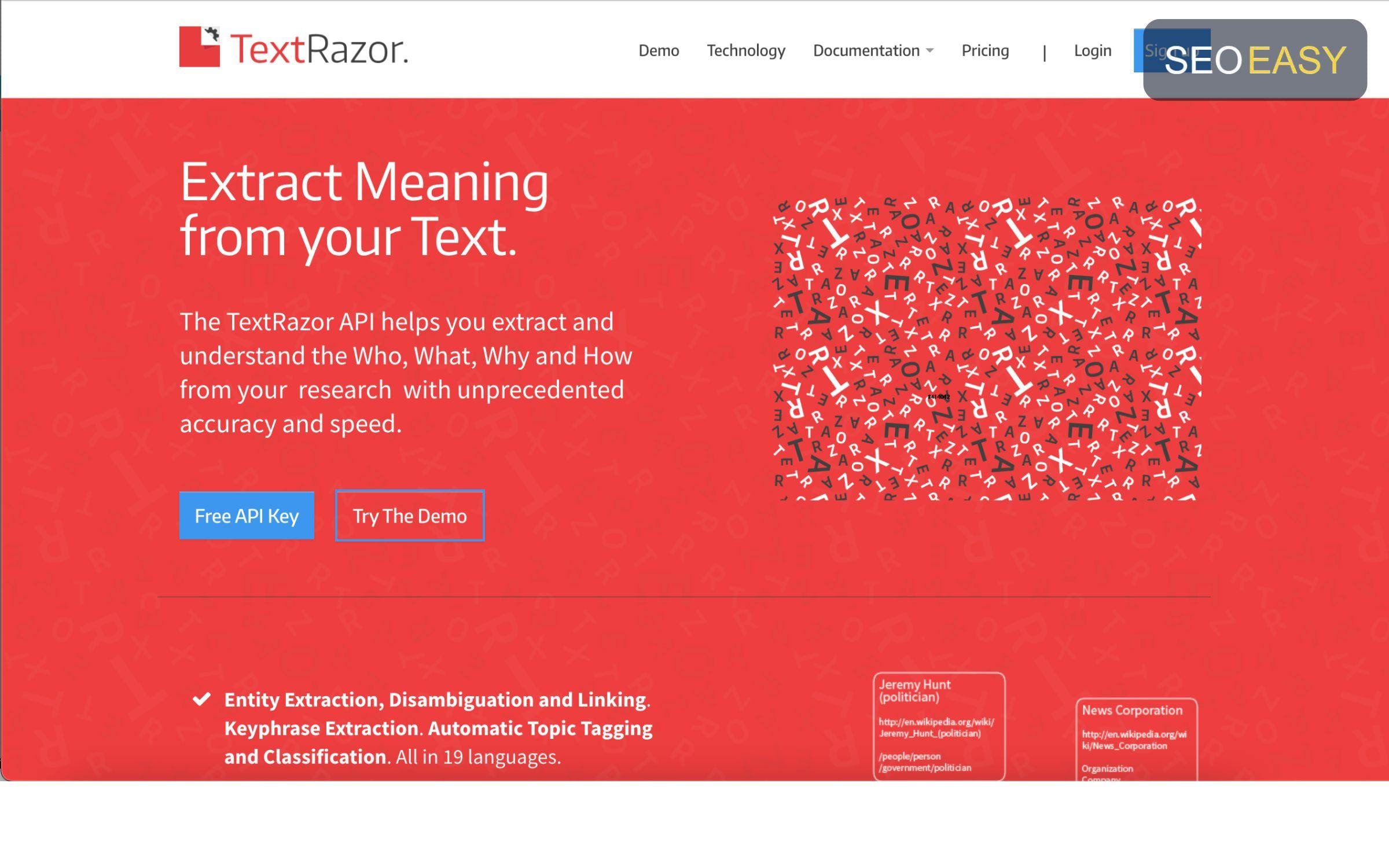 Bạn có thể truy cập trang web chính thức của TextRazor để tìm hiểu thêm các thông tin khác 