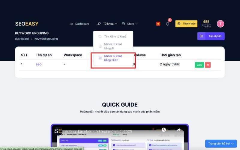 Phần mềm research keyword miễn phí